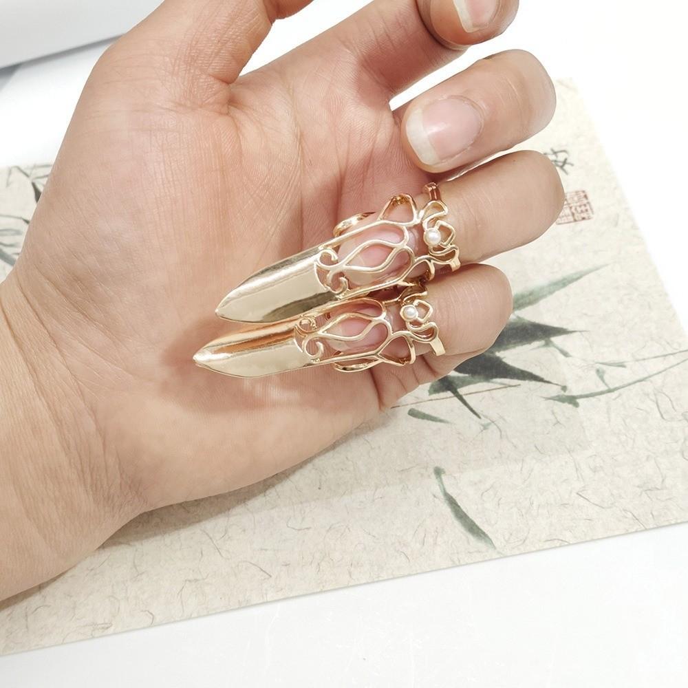 5/10pcs Zinc Zinc Alloy Nail Accessories Adjustable Styling Armor Set Fashion Nail Rings  Themed Parties