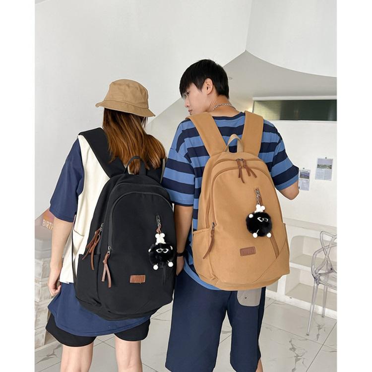 Женский рюкзак Ретро-рюкзак для школьников Женский однотонный школьный рюкзак большой вместимости Дорожный рюкзак Офисная компьютерная сумка