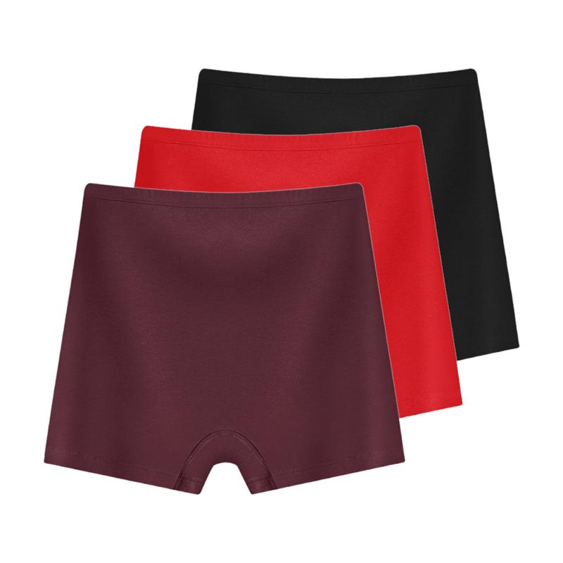 3Pieces/Lot Women's Underwear Boxer Briefs High Waist Panties Plus Size Bottoms Cotton Underpants Lingerie XL-6XL