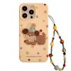 For Apple 16 Mobile Phone Case 17 Korean Style Polka Dot Three-dimensional Puppy for IPhone 13 Hanging Chain 15 Promax Soft Case 12