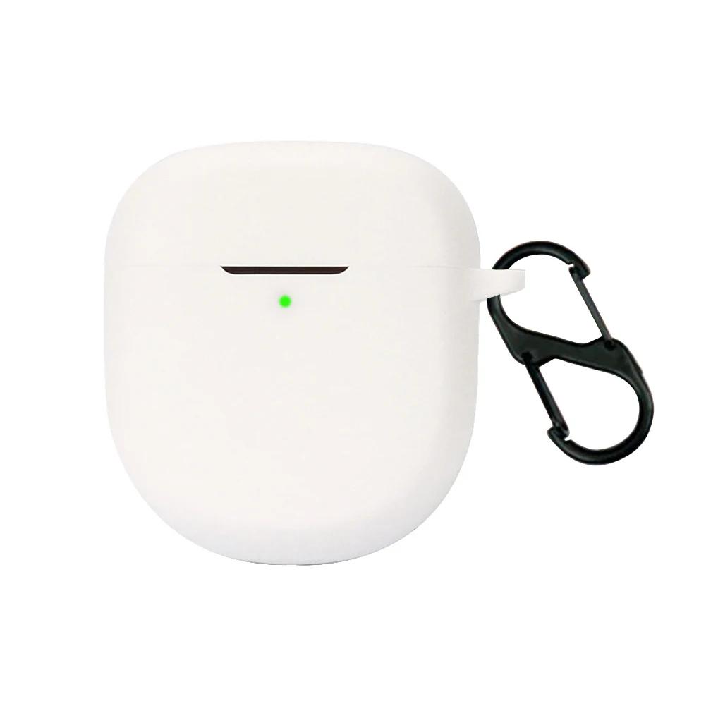 Силиконовый чехол-держатель для наушников с крючком, моющийся, защитный чехол для беспроводных наушников, замена для Bose QuietComfort Earbuds II