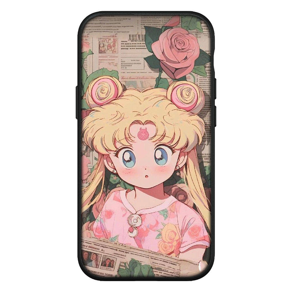 Чехол для iPhone 17 16 15 Xiaomi Poco Redmi Note 14 13 12 11 Pro Max 9 16e Samsung Galaxy S25 S24 S23 OPPO Huawei Моряк Аниме Луна Милый Чехол для Телефона