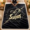 Flannel BlanketScorpions Warm Soft Throw Blanket for Indoor Sofa Bed Living Room Use