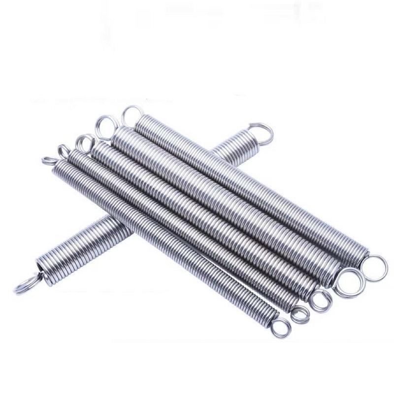 304 stainless steel pull spring double loop closed hook Stretch spring,Wire Dia0.6/0.7mm,OuterDia5/6/7/8mm,Length15-300mm.