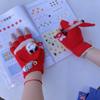 Winter Kids' Convertible Warm Gloves: Thick, Half-Finger Flip-Top for Boys & Girls, Perfect for Writing