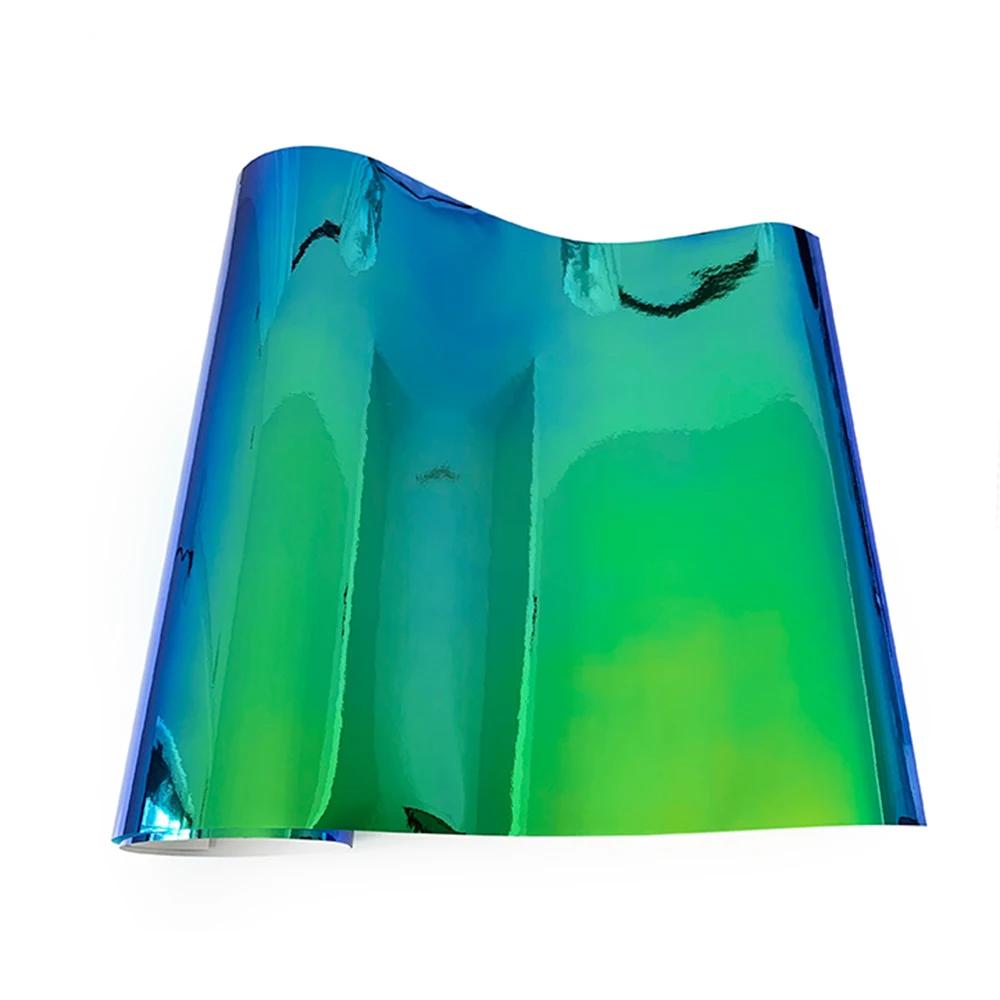 135см Автомобильная пленка без пузырьков воздуха Голографическая радужная наклейка Изменение цвета Сделай сам Наклейки для автомобилей Лист Автостайлинг Автоаксессуары