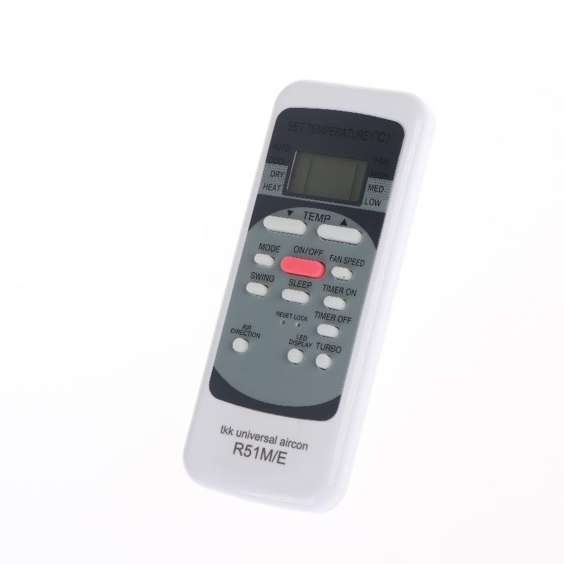 1/2Pcs Universal Controller Air Conditioner Remote Control Replacement Built-In Clock Timer Functions R51M/E For Midea