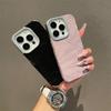 Titanium Gray Glacial Pattern Leather Phone Case for iPhone 16 15 14 13 12 11 Pro Max Full Shockproof Plating Hard Back Cover