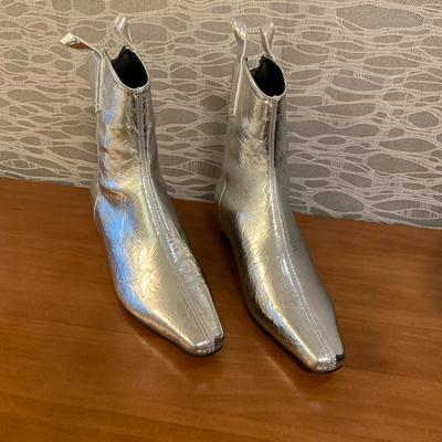 Модные облегающие одинарные сапоги женские осенние новые с квадратным носком простые и универсальные на танкетке с внутренней платформой нескользящие ботильоны