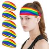 Rainbow Sports Perfect for Face Elastic Hair Unisex 5-Pack Hairbands, Headbands, Thin, Sweat-Blocking, Soft, Stretchy, Breathable, Antibacterial,