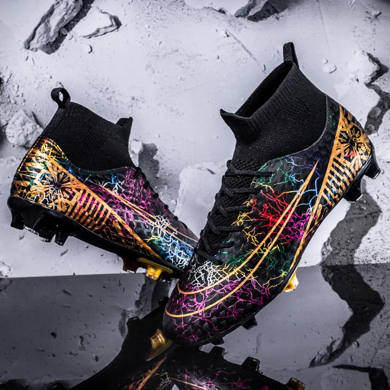 Men Soccer Shoes Society Football Boots Original Professional Casual Cleats Sports Indoor Field Studded Training Football Shoes