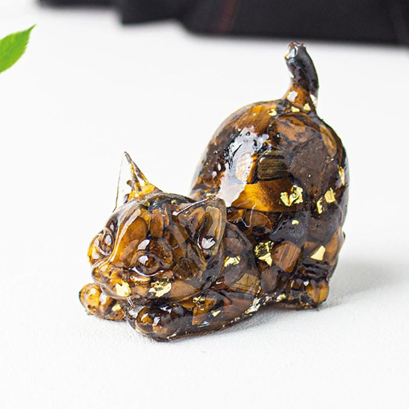 Кошка Традиционное Настольное Украшение Домашние Аксессуары Чайный Питомец Коллекция Скульптура Ремесла