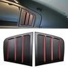 For Dodge Charger 2011-2021 Rear Side Window Louvers ABS Plastic 1Pair Car Sun Shade Rain Guard Easy Install