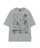 ODDSTUDIO [Digimon Adventure] Футболка оверсайз с изображением Дигимона стадии Развитие II - 4 цвета