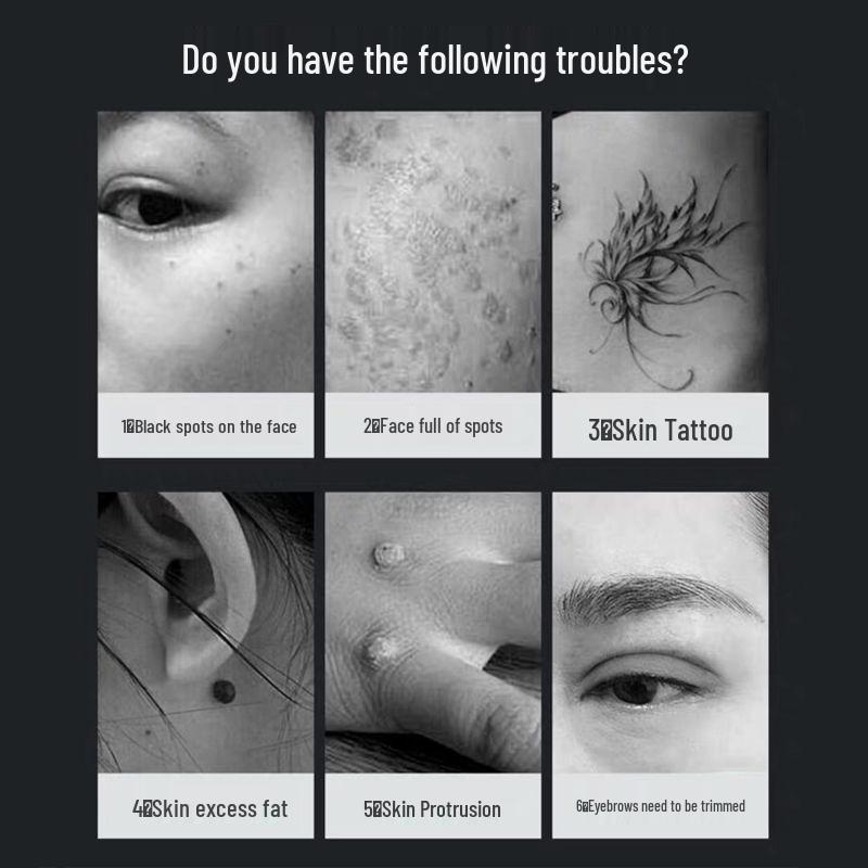 Портативная пикосекундная лазерная ручка для удаления татуировок, веснушек и бровей с красным и синим светом