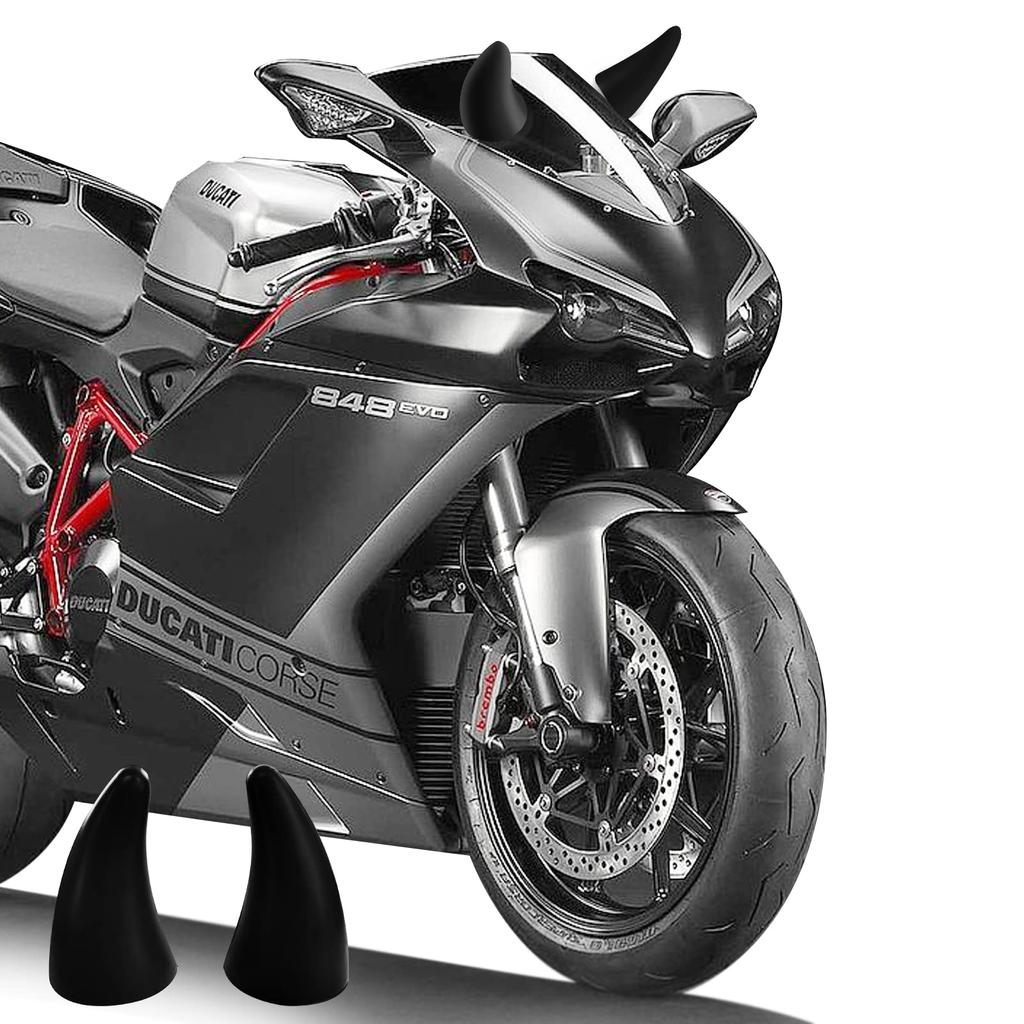 1 пара рожков для мотоциклетного шлема с присоской, декор для шлема, универсальные украшения, головные уборы, аксессуары с рогами для велосипедного шлема, скутерного шлема