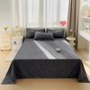 Nordic Skin Friendly Washed Cotton Sheet Set Durable Flat Print Mattress Cover Comfortable Bedspread Twin Full Queen Size