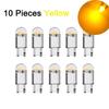 10 PCS Car LED COB Bulb T10 W5W Signal Light 12V 7500K White Auto Interior Dome Reading License Plate Lamps Wedge Side Bulbs