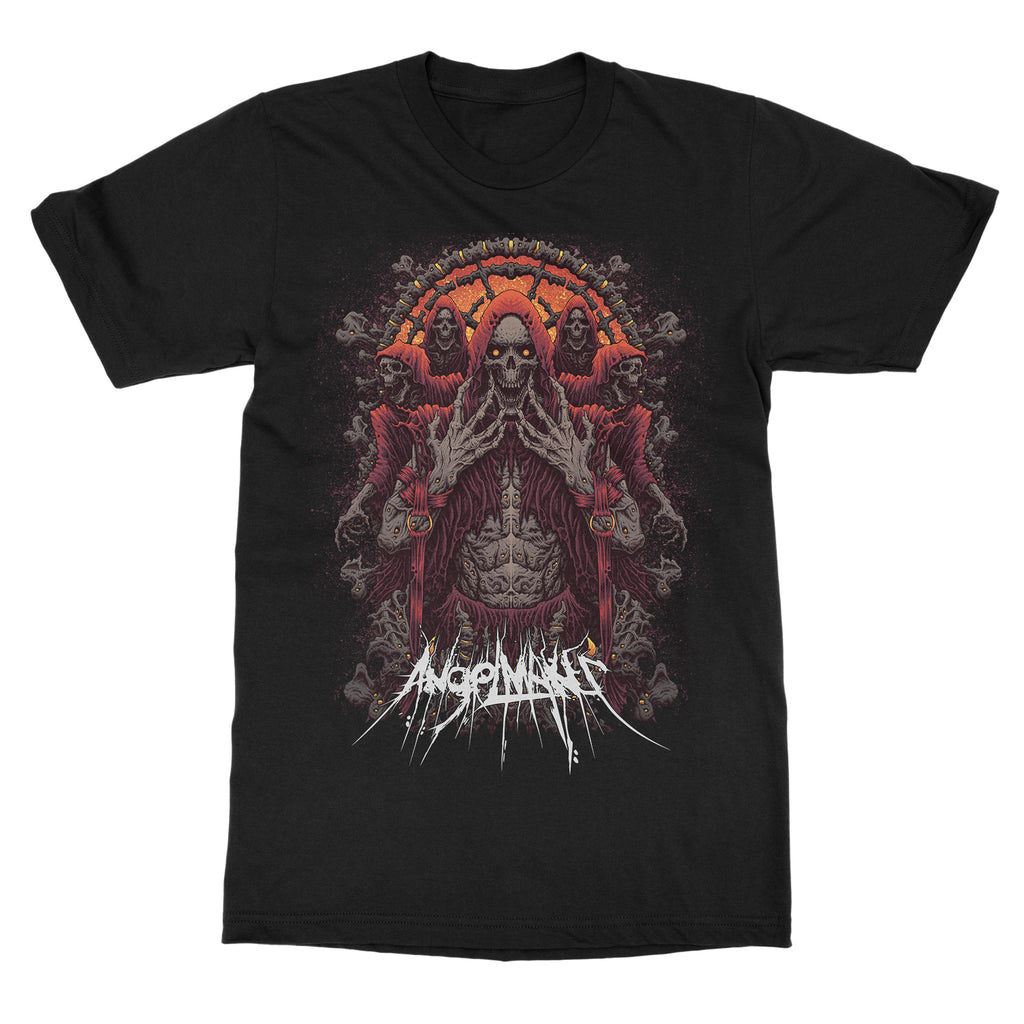 Hot ANGELMAKER Band Graphic Cotton T-shirt Unisex Summer Short Sleeve Fashion Brand Tee Luxury Casual Vintage Retro Top