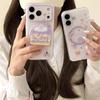 Корейский десерт из пасты таро Магнитная подставка Чехол для iPhone 17/16 Pro Max/15/14 - Девочковый дизайн