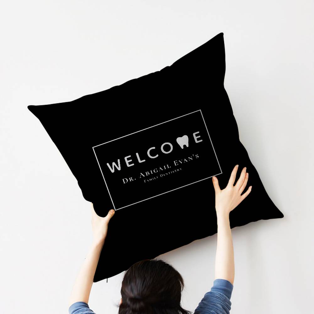 The Dentist Tooth Pillowcase Toon Gift Cushion Cover Bedroom Home Sofa Chair Seat Decor Pillow Case
