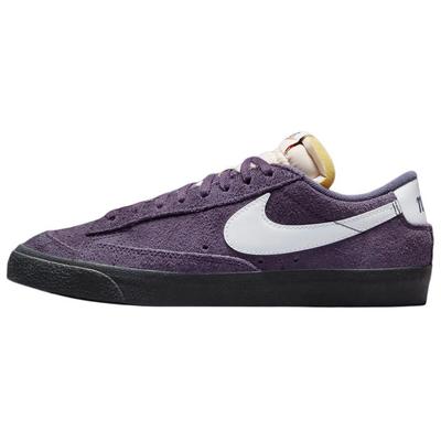 Женские кроссовки Blazer Low 77 из фиолетовой замши, цвет темно-изюмный/черный FQ8060-500