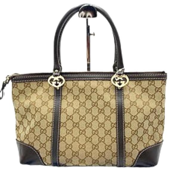GUCCI GG pattern canvas Tote Bag GG canvas beige unisex 257069 Used