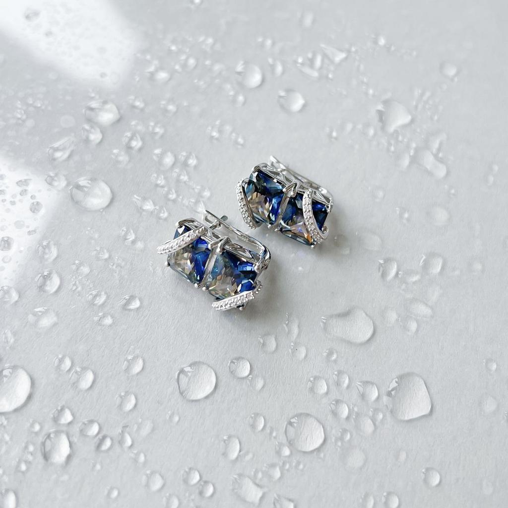 Серебряные серьги с мистик топазом 21.949ct (2150787)