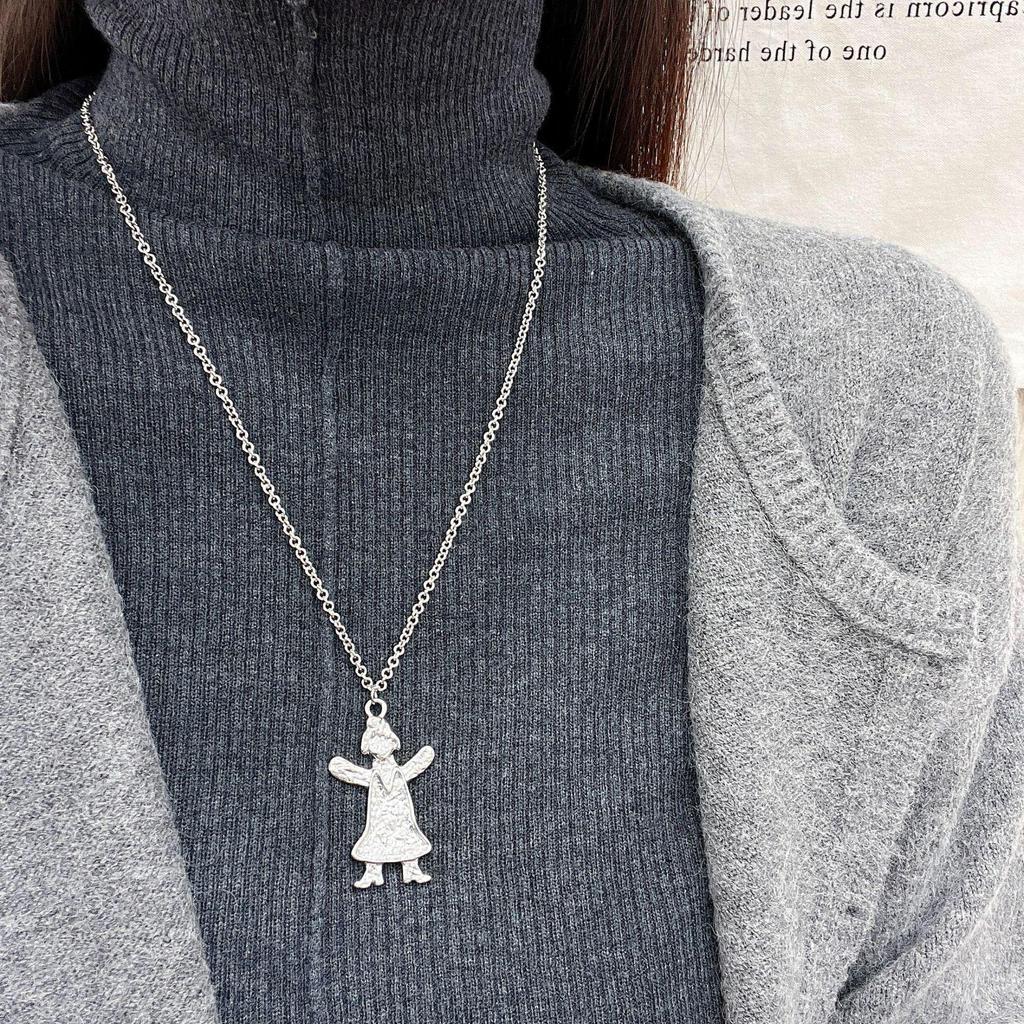 Ожерелье Sesa Retro Gingerbread Couple - покрытая медью детская многослойная цепочка-свитер