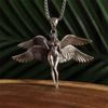 1pc Angel Goddess Shape, Fashion Silver Plating, Sexy Baseball, Girl Pendant Necklace Men and Women Casual Sports Style Trend Hip Hop Punk Jewelry