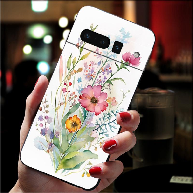 Чехол для телефона с цветочным рисунком для Google Pixel 10 Pro 9 Pro XL 9A 8 7 6 Pro Pixel 8A 7A 6A Pixel 8 7 6 5