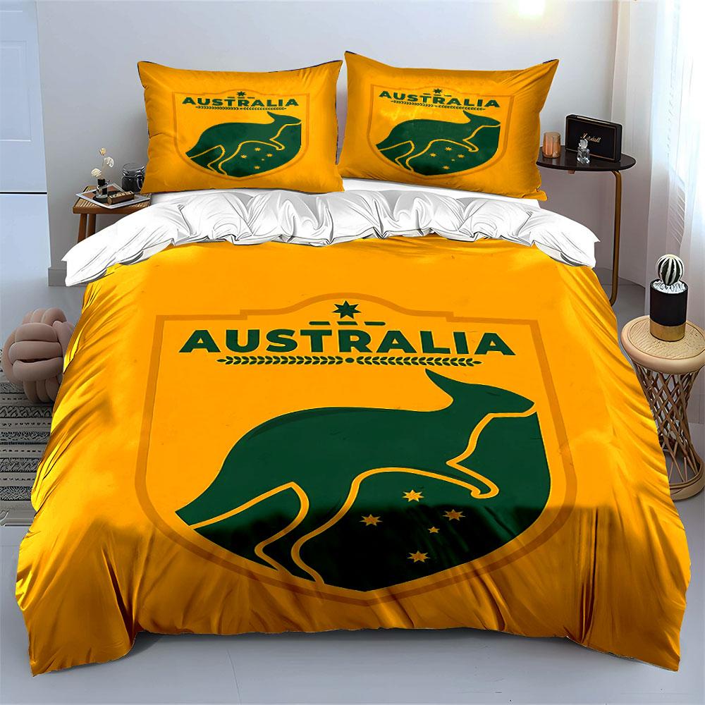 Australia Kangaroo Bedding Set Bedding Duvet Cover Set Duvet Cover Pillowcases (1 * Duvet Cover 2 * Pillowcases, without duvet insert)