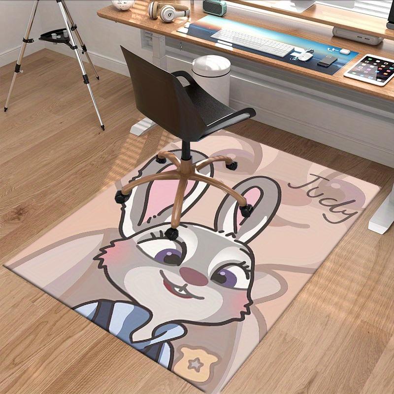 1pc, Judy Hopps Home Decor Rug - Cute Cartoon Rabbit Design for Room, Office Carpet, Chair Cover, Outdoor Mat, Birthday Gift IdeaP191