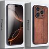 Кожаный чехол в деловом стиле с защитой от падений - совместим с iPhone 16/15/14/13/12/11 Pro Max XS Max XR X Plus, ультратонкий роскошный чехол