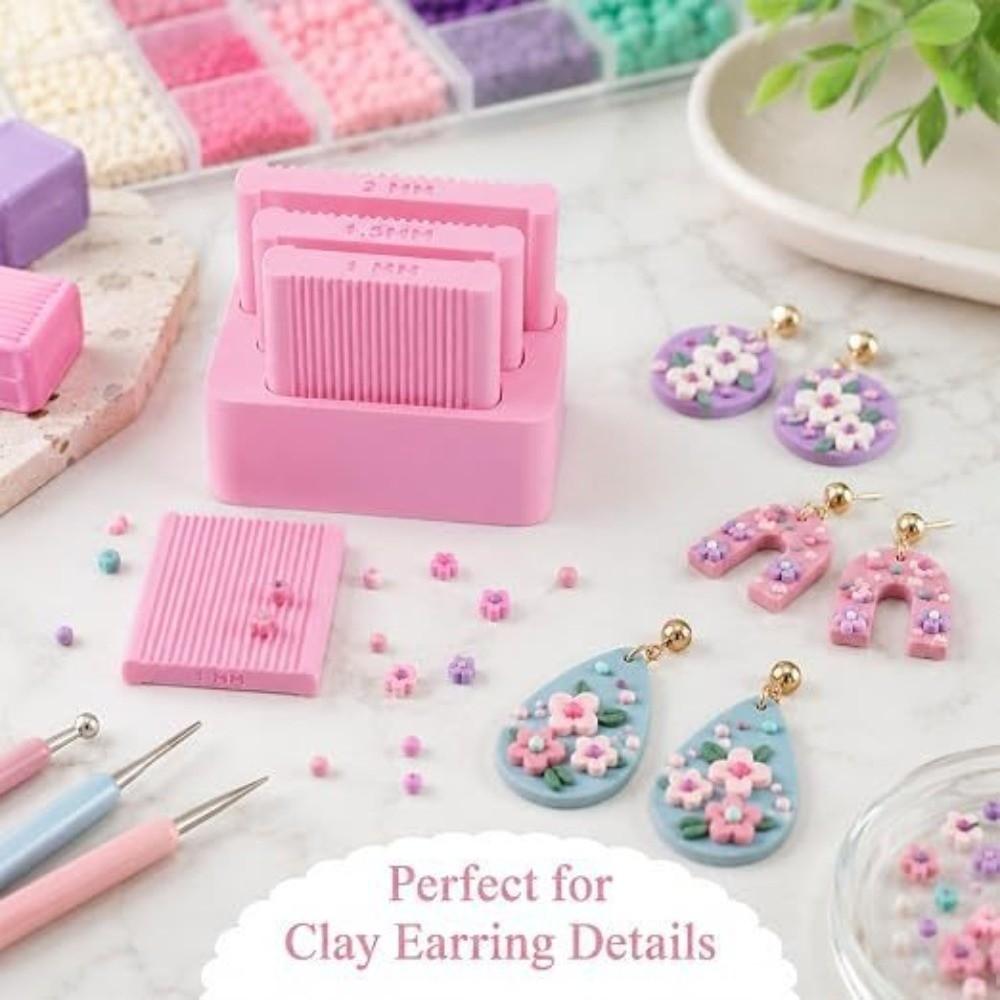1&1.5&2mm Clay Ball Maker 3D Print Bead Shaping Tool Creative Rolling Clay Mold for Jewelry Making