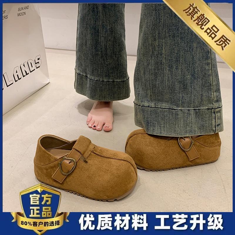 Birkenstocks на толстой подошве с увеличением внутренней высоты, новые осенние, можно носить дважды, повседневная обувь-тост, размер