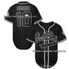 Bad Boy Black BIGGIE #10 Baseball Jersey - Embroidered Men's Hip Hop Party Wear