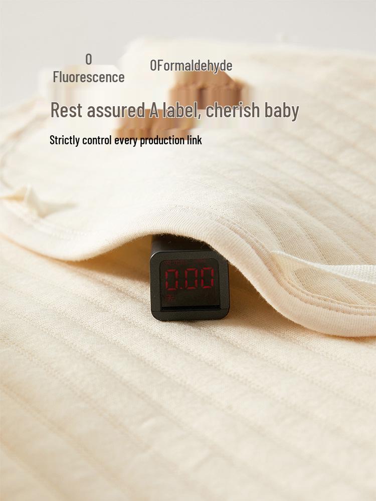 Джинци Хлопковый Утепленный Комбинезон для Новорожденных: Пижама с боковой застежкой на осень/зиму