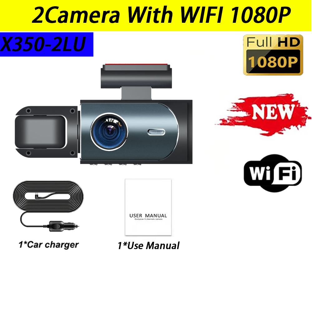 3-объективный 1080P WIFI двойная камера видеорегистратор для автомобилей автомобильная камера с ИК ночным видением, циклическая запись широкоугольный автомобильный видеорегистратор Came Black box
