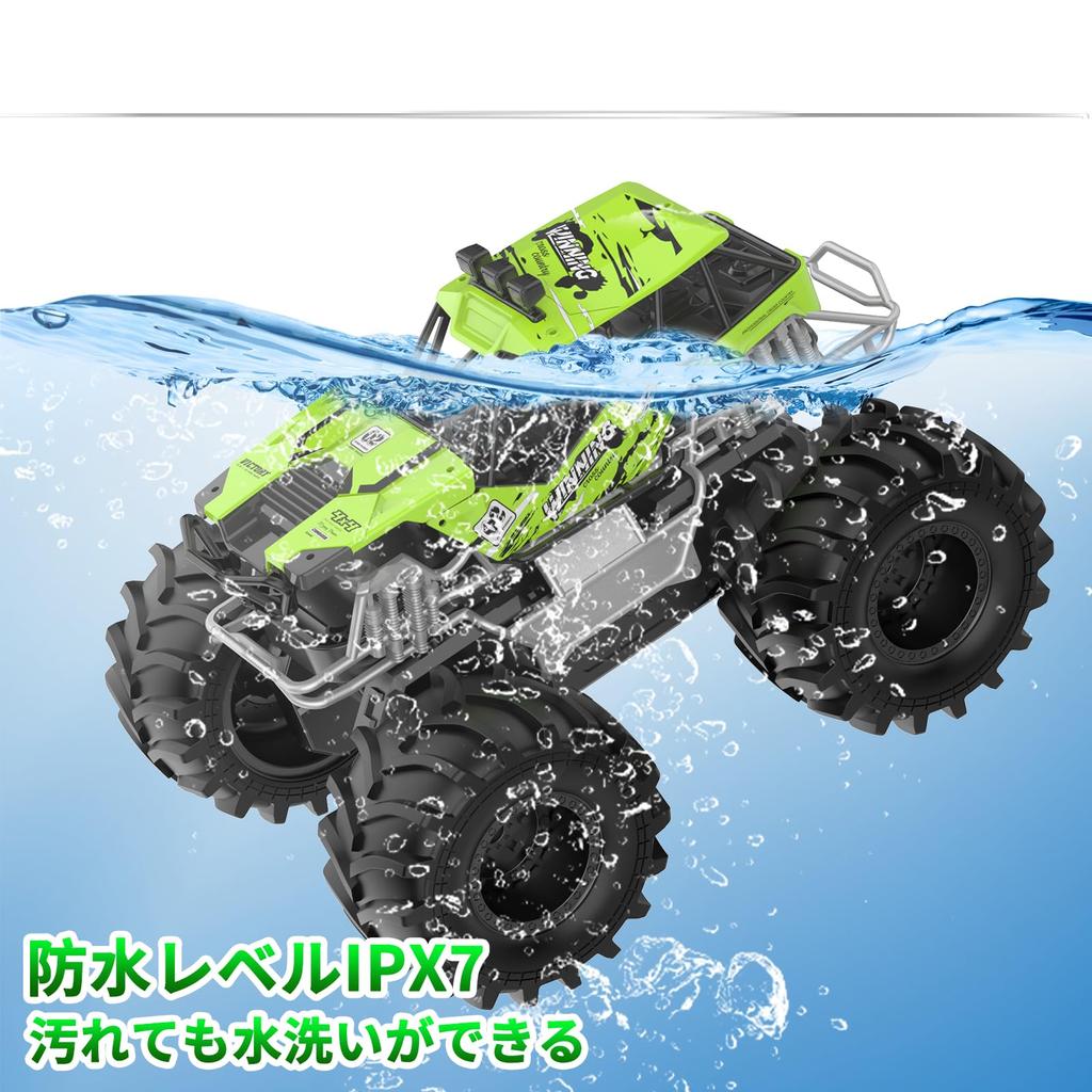 Carox радиоуправляемая амфибия радиоуправляемая машина RC автомобиль игрушка вращение на 360 градусов время работы 50 минут перезаряжаемый мальчики дети