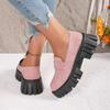 Foreign Trade Large Size Platform Single Shoes Women's Spring and Autumn New Low-top Casual Comfortable Lazy One-pedal Loafers