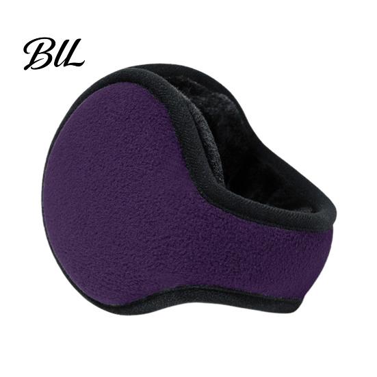 Fashionable Unisex Ear Protectors Foldable Winter Muffs for Men Women, Fleece Warm Warmers, Soft Plush Lined Portable Outdoor Cold Weather Covers