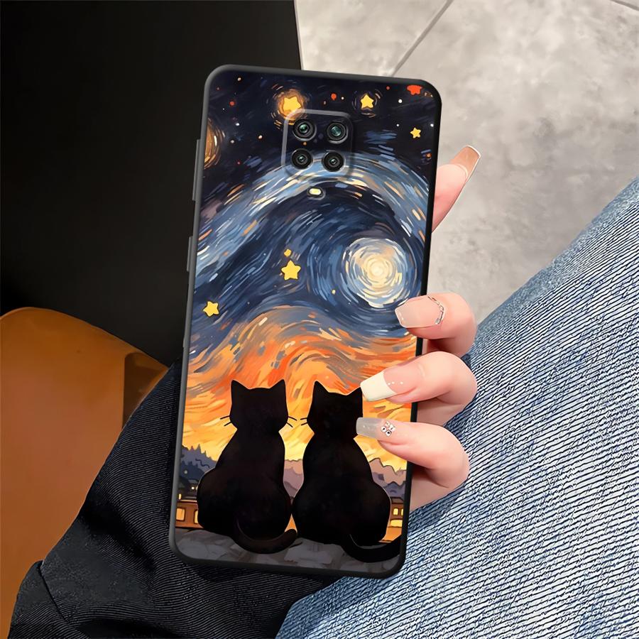 Мультяшный милый чехол-накладка для телефона с кошкой для Xiaomi Redmi Note 14 10 K80 12 11 9 8 7 A3 A4 A5 14C A1 13 Pro Plus 12C 13C K40 A1 A2