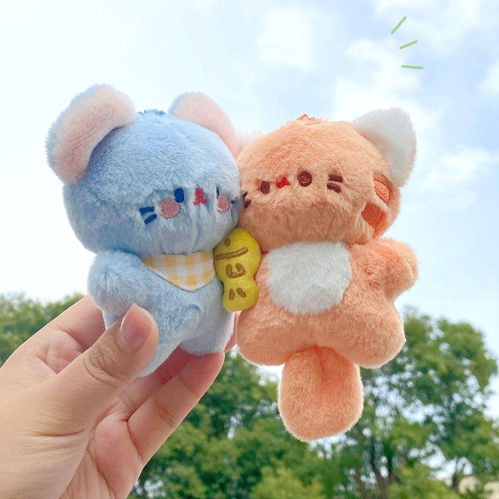 Hanging Ornament Couple Keyring Gifts Panda Cat Stuffed Pendant  Holiday Gift