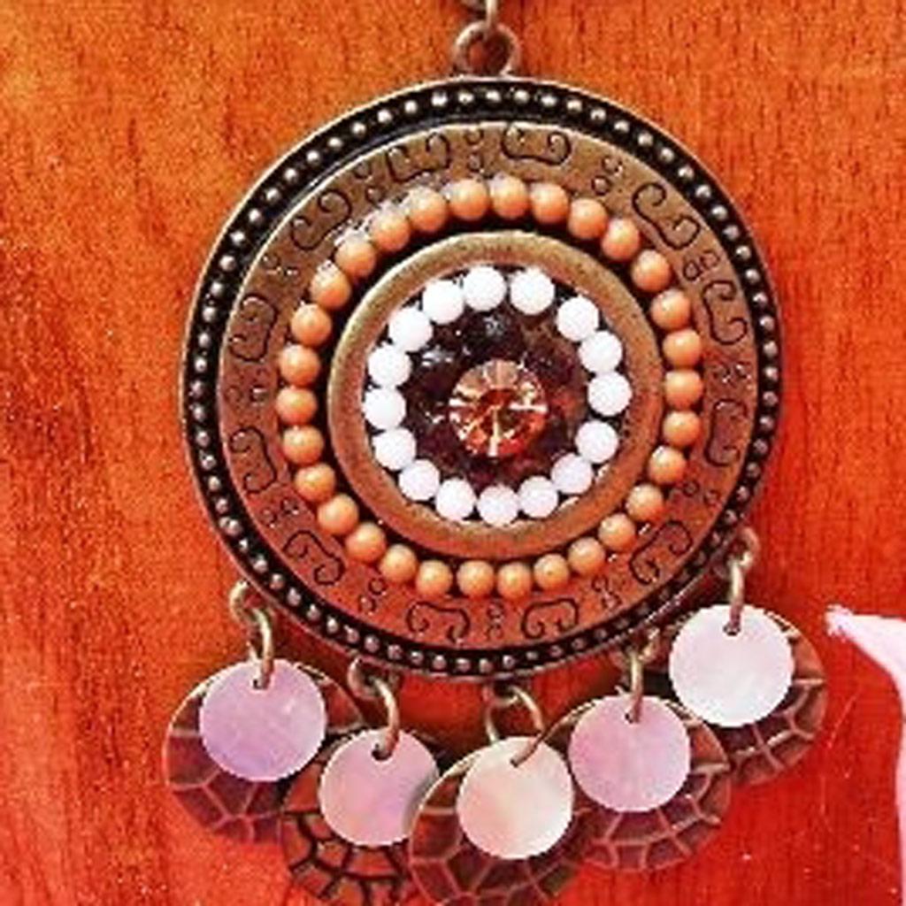 Les Trésors De Lily [E5750] — Дизайнерское колье «Воспоминания о прошлом» Янтарно-оранжевый