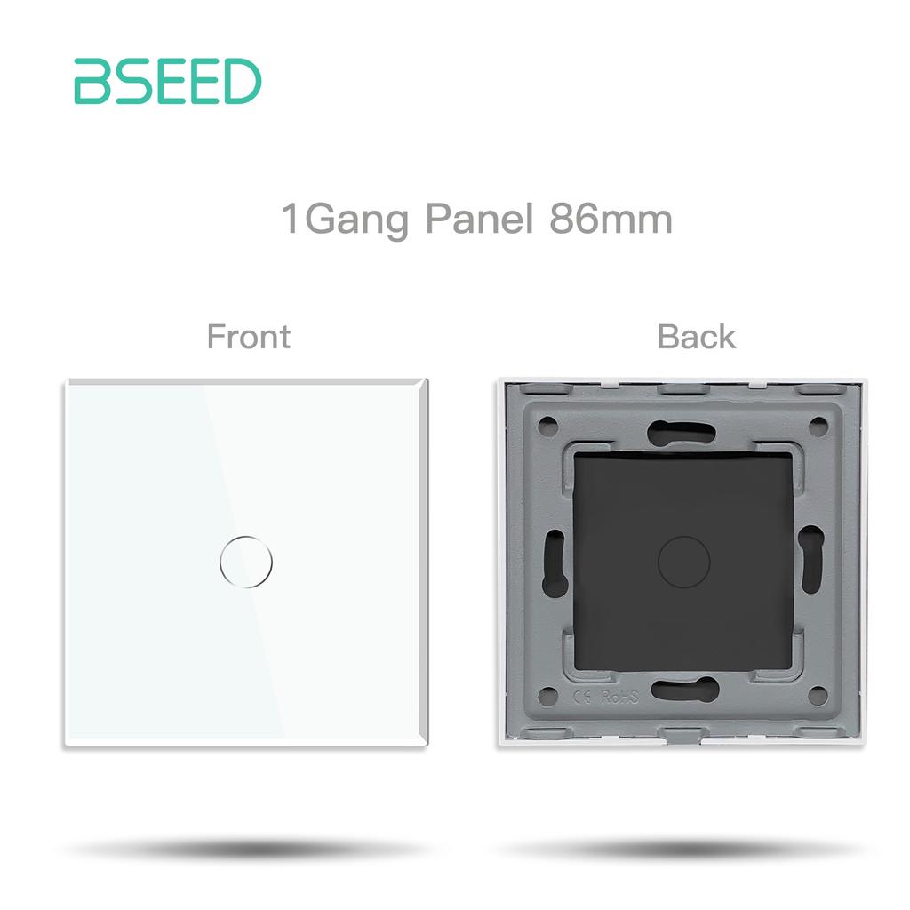 BSEED Zigbee Умные сенсорные выключатели 1/2/3 модуля Обычные французские настенные розетки Тип-C USB Функциональные модули Стеклянные панели DIY Комбинация