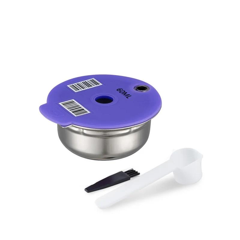 60/180/200/220 мл Капсулы-поды для кофе Многоразовый фильтр из нержавеющей стали для кофеварки Bosch Tassimo Happy Suny Vivy Заполняемый