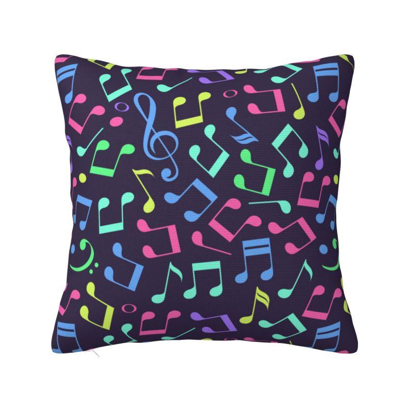 Скрипичный ключ Музыка Дракон Наволочка Декорация для гостиной Чехол для подушки на диван или кресло Полиэстер Уютная наволочка Дакимакура