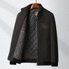 Autumn and Winter New Thickened Handsome Stand-up Collar Men's Casual Jacket Middle-aged Jacket Daddy Men's Jacket