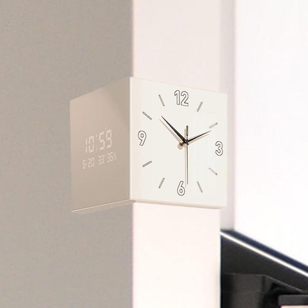 Угловые часы Легко читаемые Наружные Квадратные для Спальни Гостиной Класса